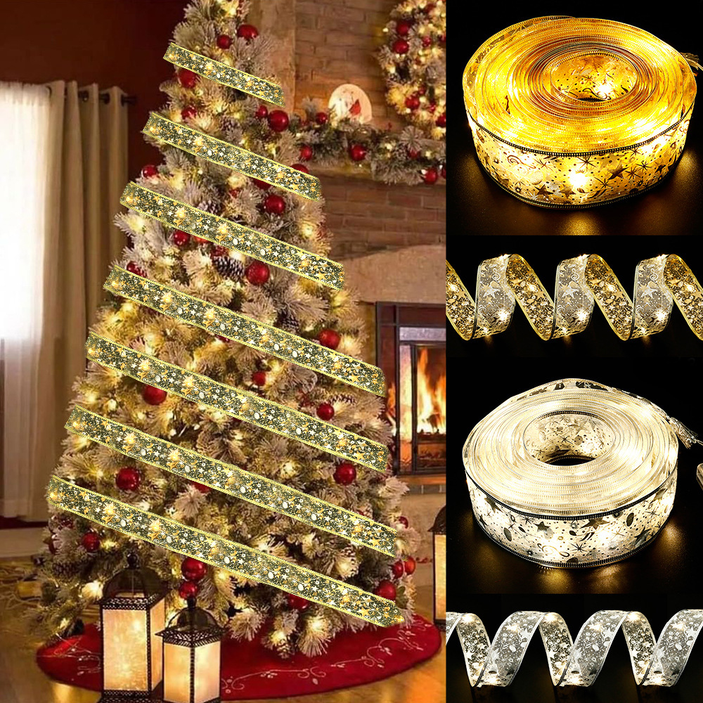 Dây Đèn Led Ruy Băng Trang Trí Noel 4M
