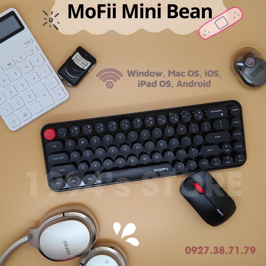 Bộ bàn phím giả cơ và chuột không dây MoFii Candy Mixed - Dùng cho PC, Laptop, Tivi, Điện thoại, Tablet - MoFii Candy S