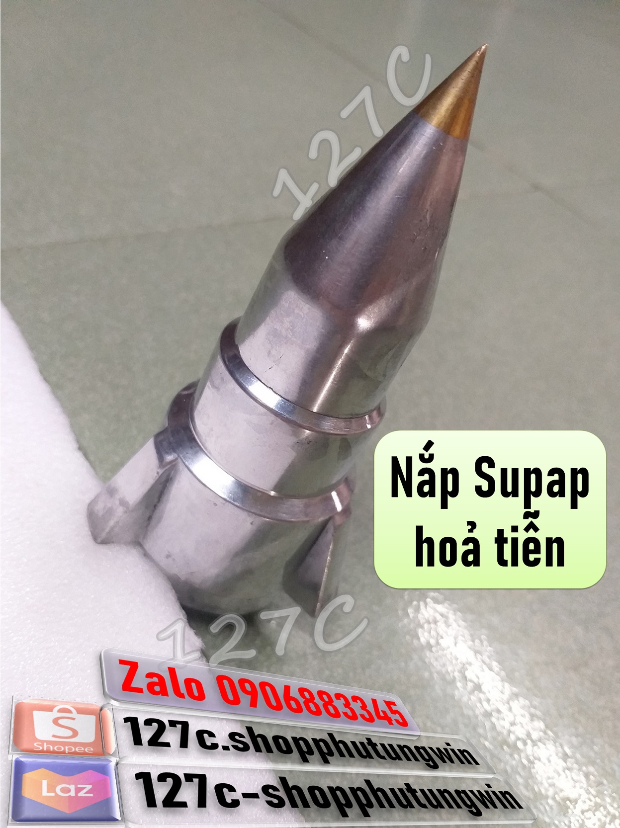 Nắp supap hoả tiễn trang trí honda 67 cd cl win