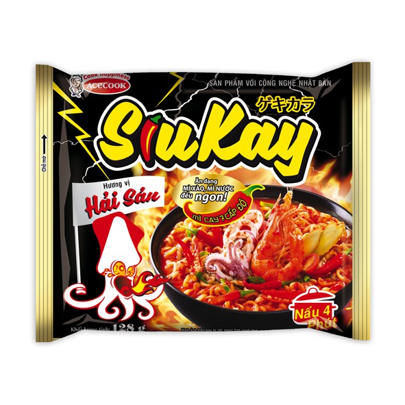 Mì SiuKay 7 Cấp Độ (Gói 128G) - Bò