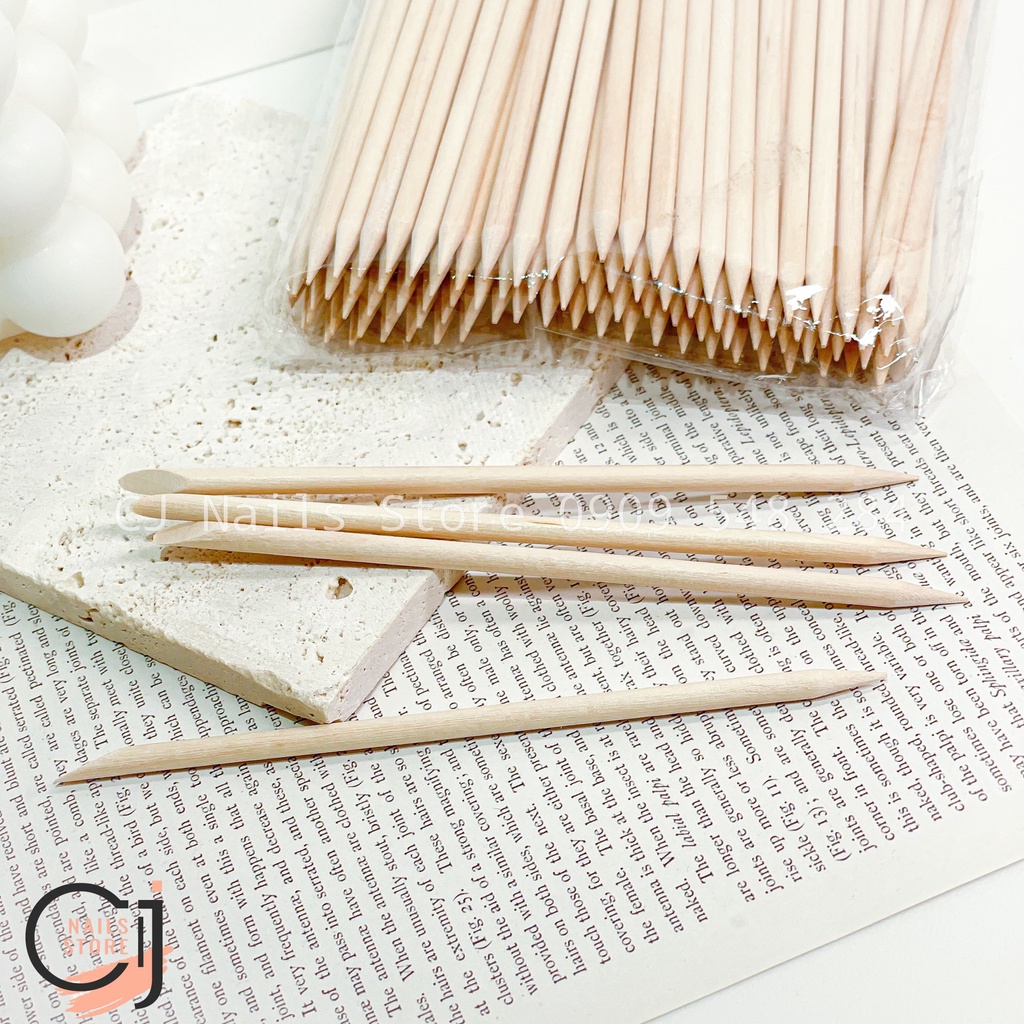 {CJ Nails Store} Que gỗ 2 đầu dùng cho nailbox, nặn gel, phá gel...