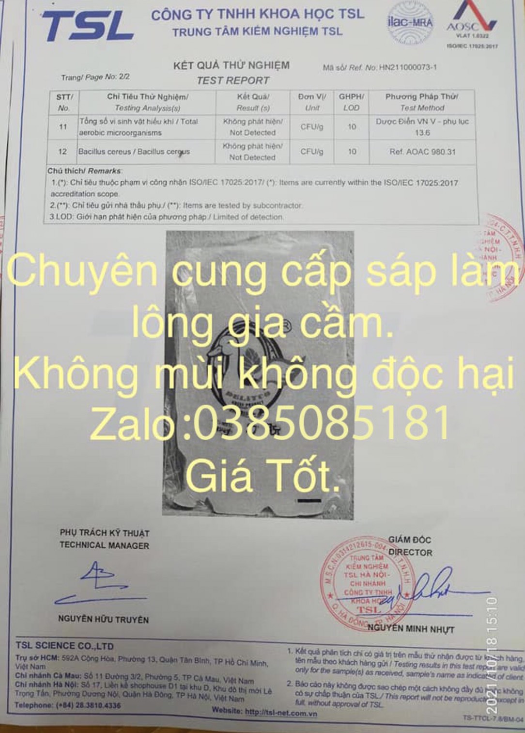 [CHÍNH HÃNG] SÁP Làm Lông Gà Vịt túi 3kg