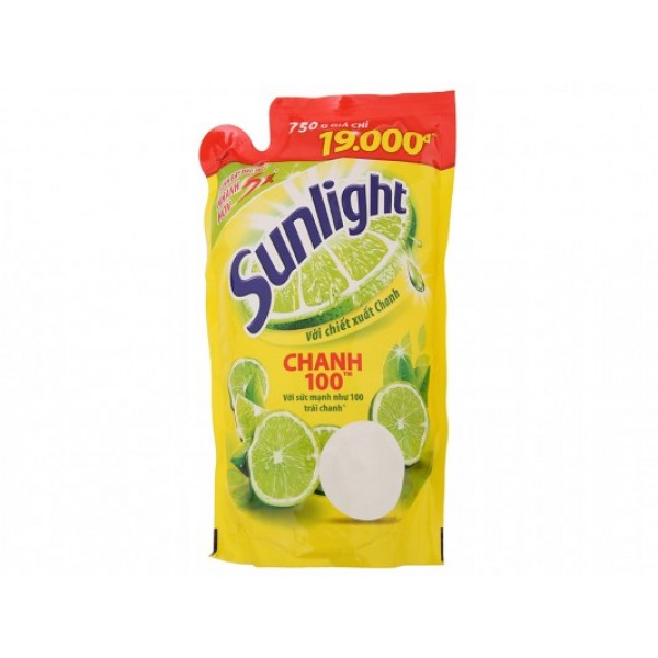 Nước rửa chén bát Sunlight Chanh Túi 750G