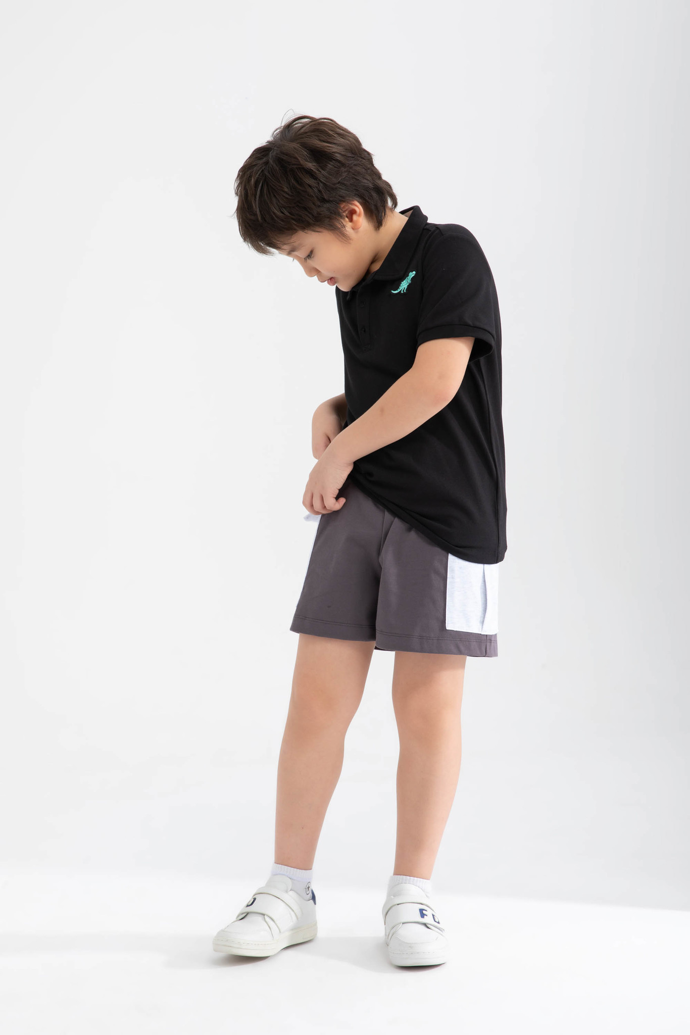 Quần sooc bé trai phối màu IVY moda MS 20K1205