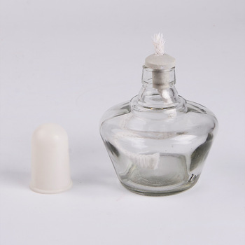 Đèn thủy tinh, Đèn cồn đốt, thủy tinh trong suốt, có nắp đậy, dung tích 250ml - DENCONTHUYTINH 250ML