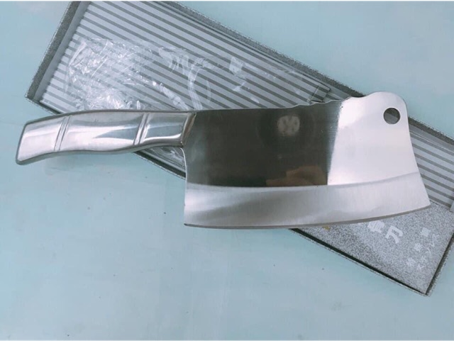 Dao Chặt Xám Thép Không Gỉ