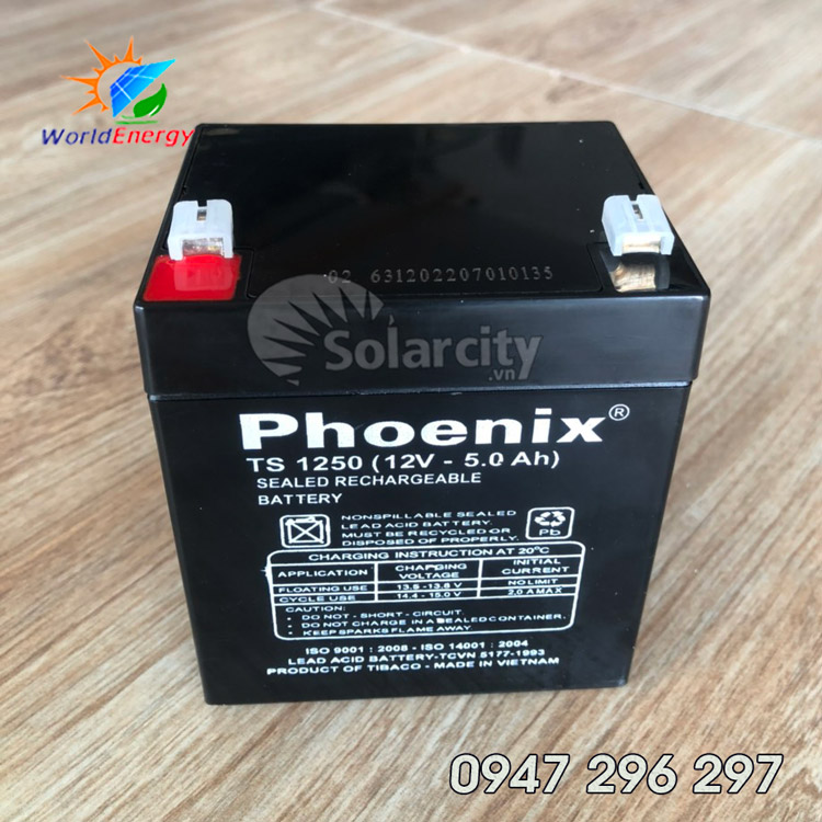 Ắc quy Phoenix 12V- 5Ah (TS1250)