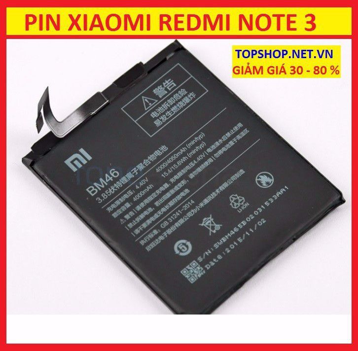 Pin Xiaomi Redmi Note 3 (BM46)