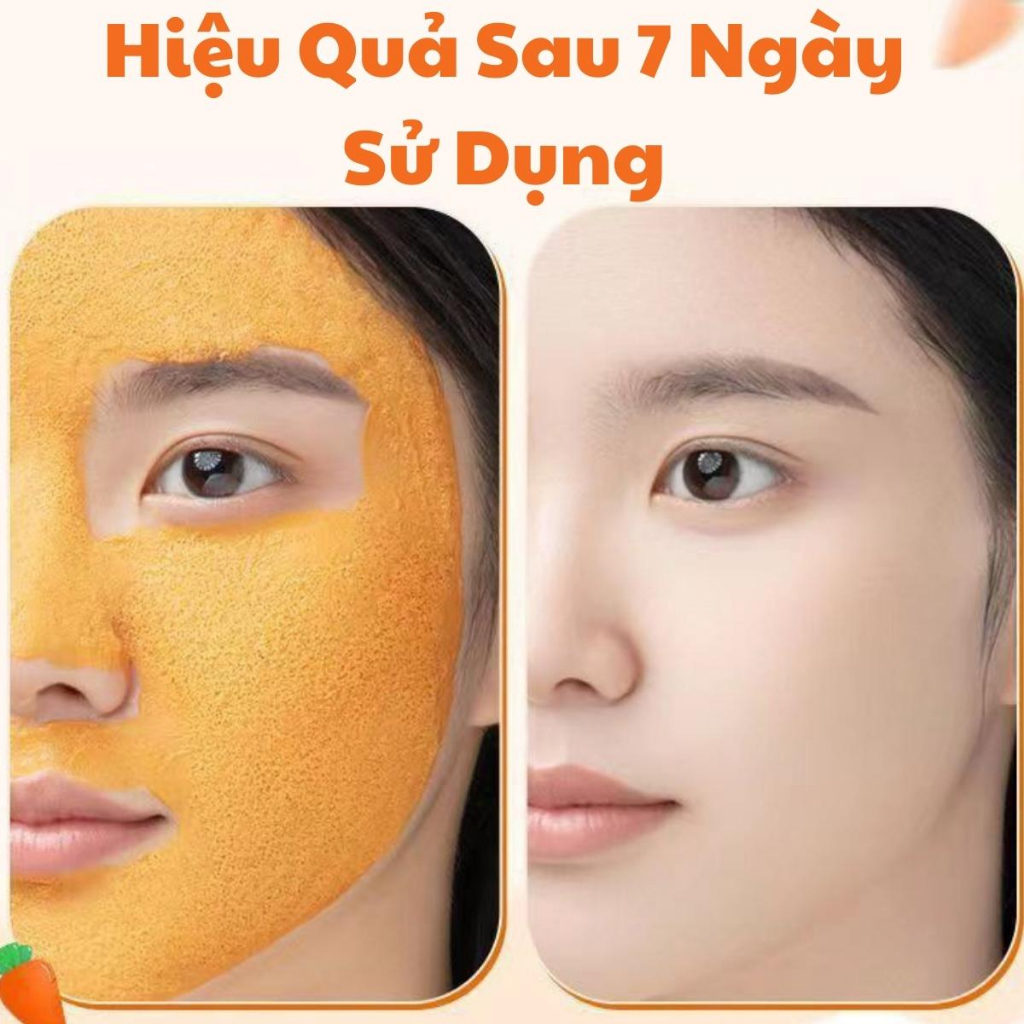 Mặt Nạ Sủi Bọt Thải Độc Cà Rốt Hộp 12 Gói