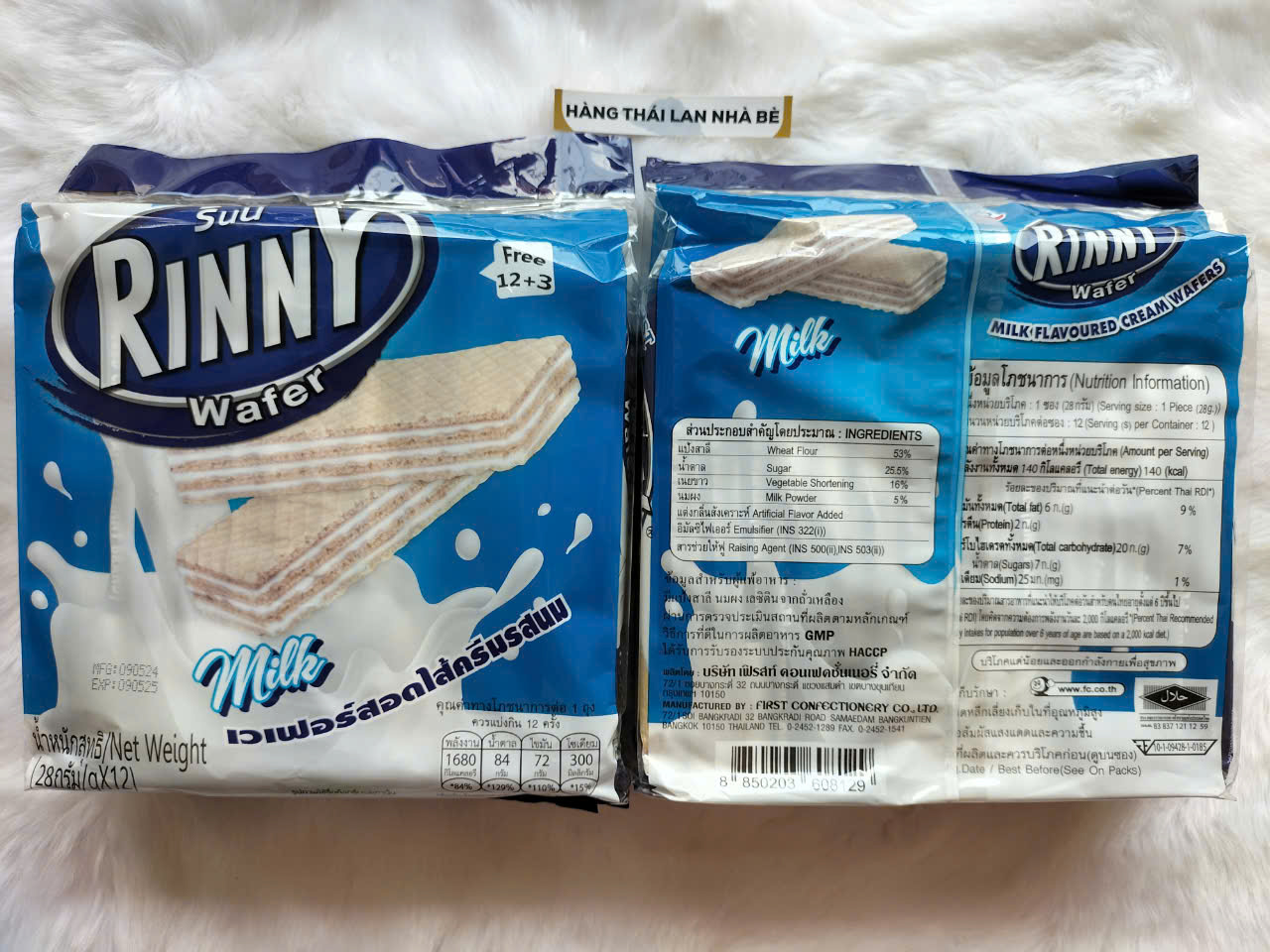 [HCM]Bánh xốp Rinny Thái Lan vị Sữa tươi