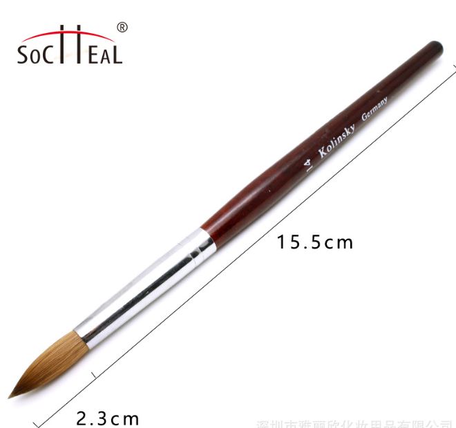 Cọ đắp bột kolinsky số 12, 14 16, 18, 20 (1 cây)