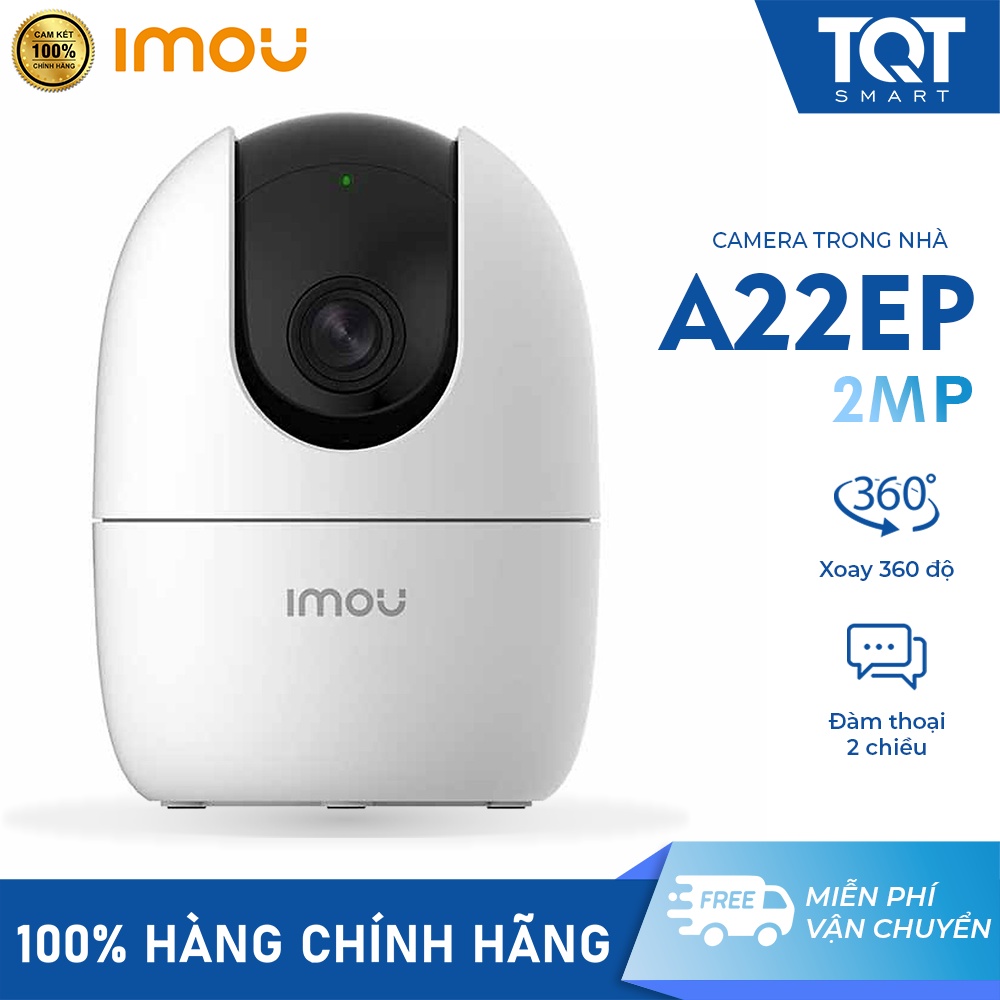 [HOÀN TIỀN] Camera IP/Wifi Imou  A22EP 2MP - Xoay 360 Độ - Đàm Thoại 2 Chiều - Tích Hợp Báo Động Nguy Hiểm - Giám Sát,Theo Dõi Thông Minh - TQT SMART