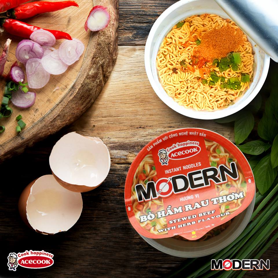 [HCM]Thùng 24 Mì Ly Modern Lẩu Thái Tôm 65G - Acecook
