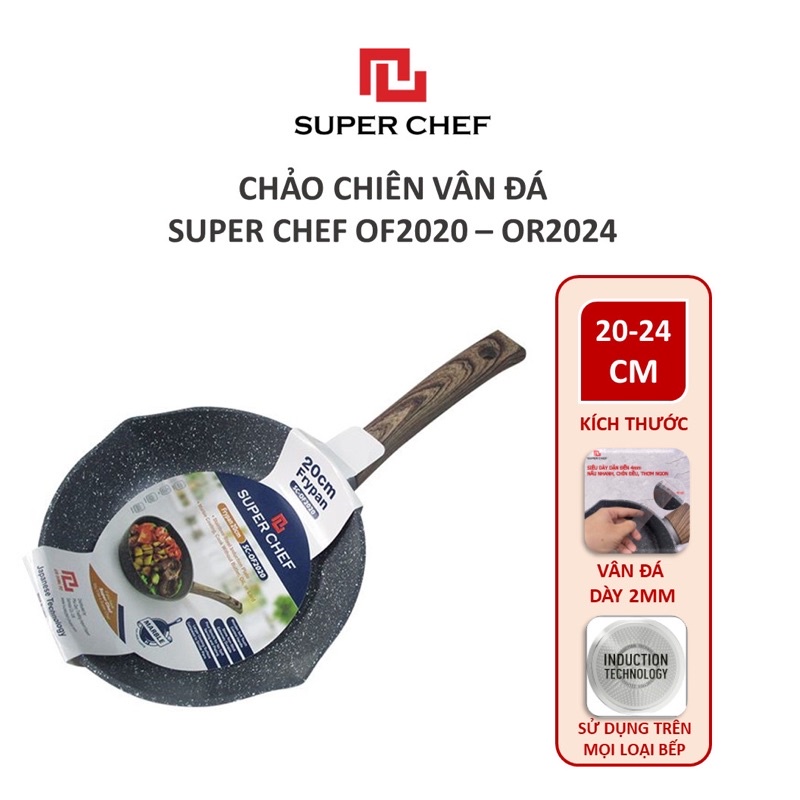 Chảo chiên vân đá Supper Chef 20cm