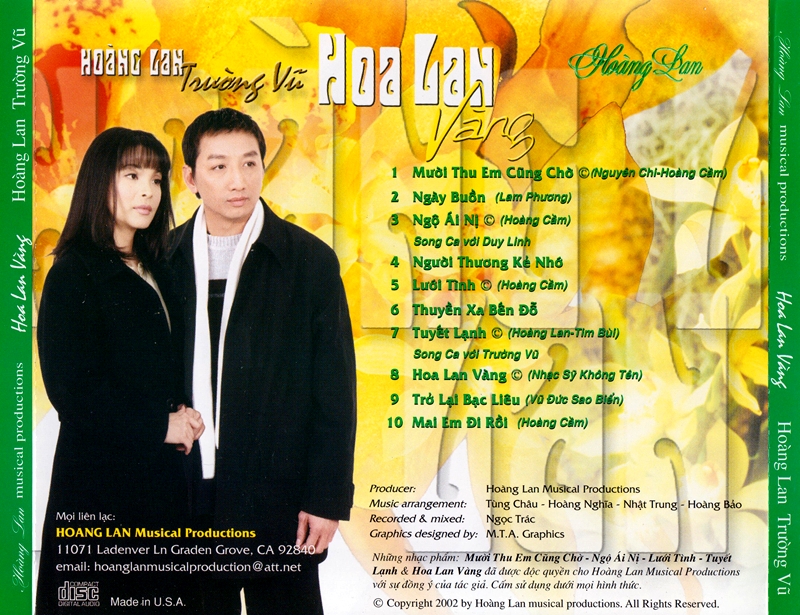 Bộ 04 CD Hoàng Lan Nhạc Vàng