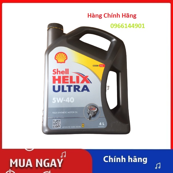 Nhớt Shell Helix Ultra 5W40 4L API SP