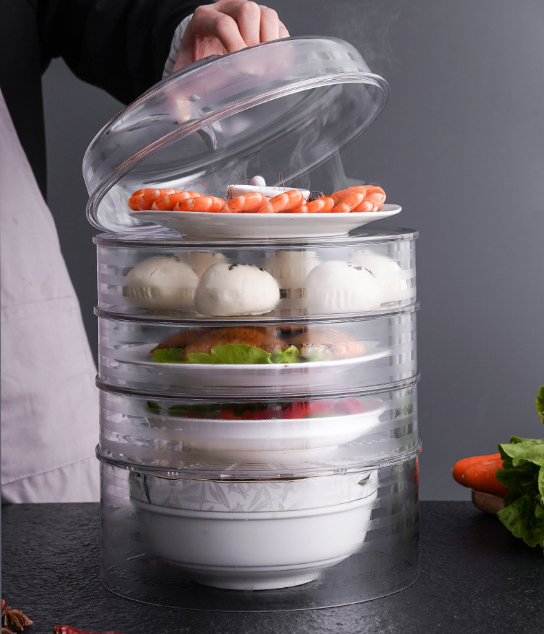 [HCM]LỒNG BÀN ĐẬY THỨC ĂN GIỮ NHIỆT TỐT NHIỀU TẦNG TIỆN LỢI - KHAY ĐỰNG BẢO QUẢN ĐỒ ĂN CHỐNG BỤI GIỮ NHIỆT LÊN ĐẾN 12H VỚI CHẤT LIỆU NHỰA CAO CẤP KO GÂY MÙI KHI SỬ DỤNG