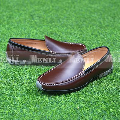 [DA BÒ] Giày lười giày mọi nam da thật MENLI GLLZ128