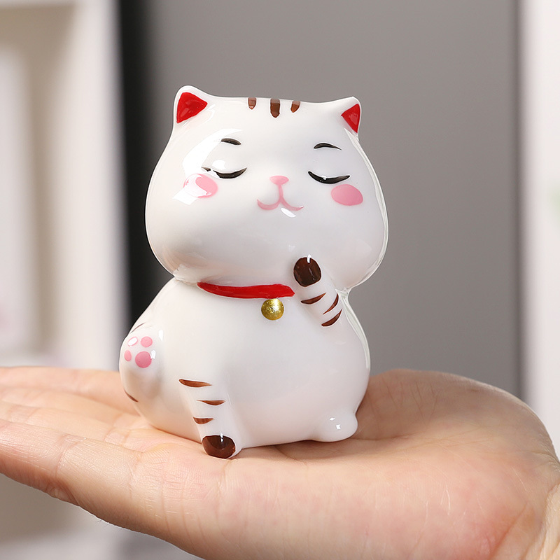 Mô hình Mèo Gốm Sứ Trang Trí