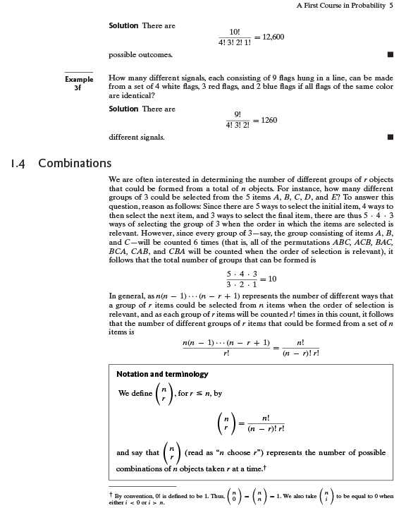 A First Course in Probability