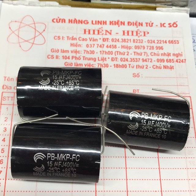 Tụ loa 15mf/400v