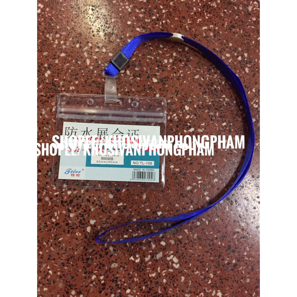 Đeo thẻ học sinh,nhân viên (thẻ ngang 208,thẻ dọc 107,dây đeo thẻ) - 1 Cái