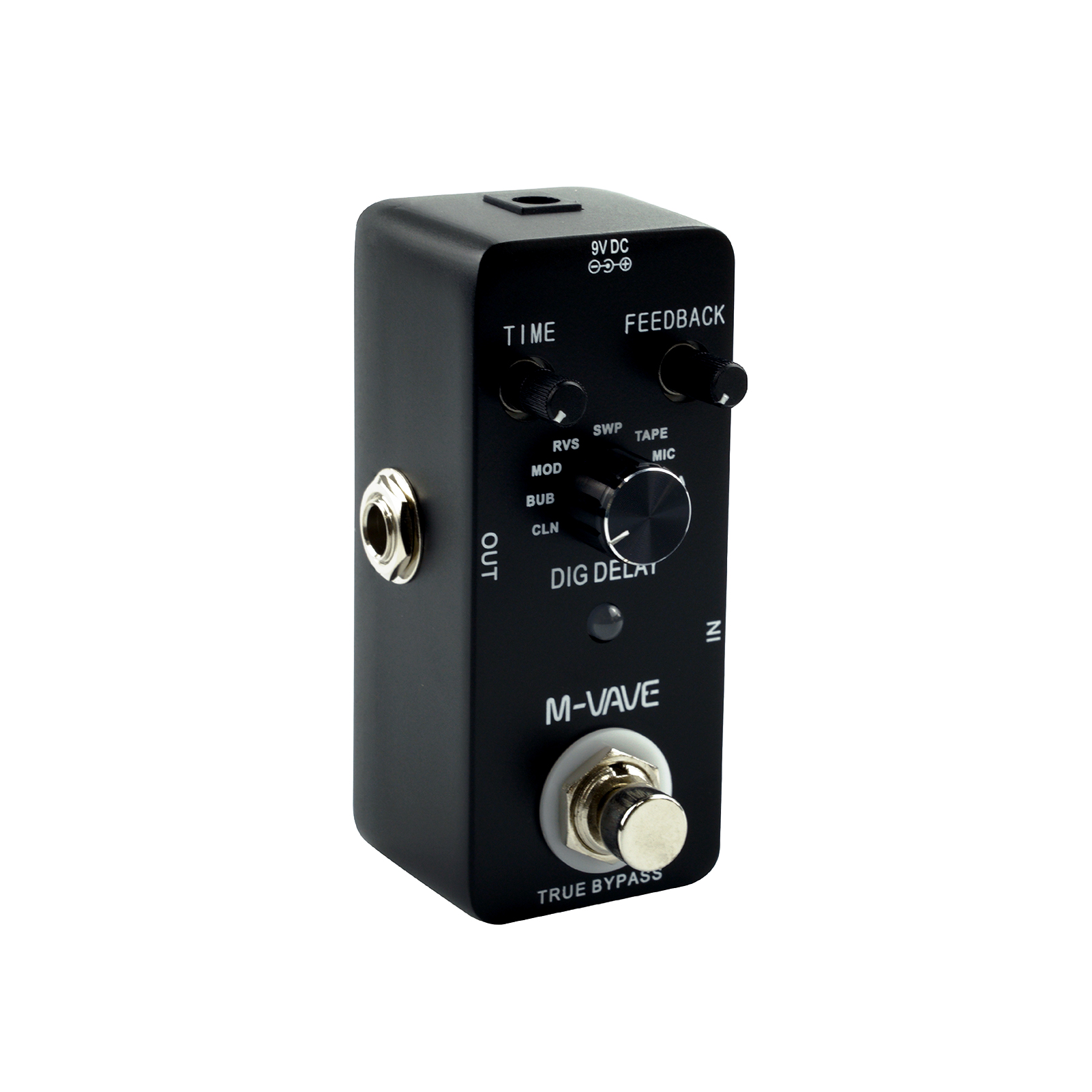 M-VAVE DIG DELAY Digital Delay Guitar Effect Pedal with 9 Delay Effects True Bypass Full Metal Shell