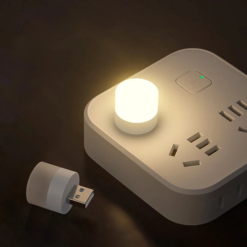 Bóng đèn ngủ đọc sách LED USB mini bảo vệ mắt với cổng USB