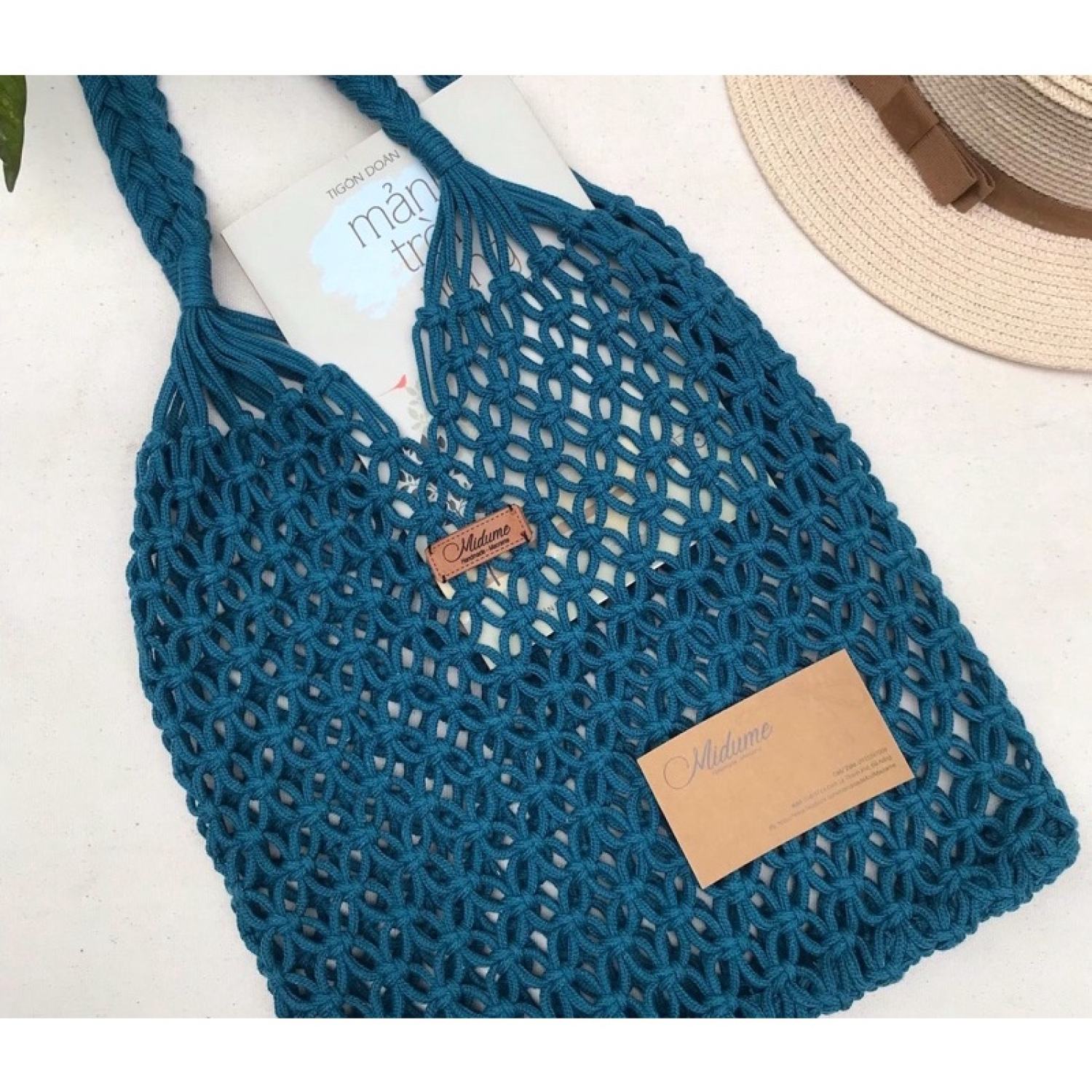 Túi lưới Macrame đi biển