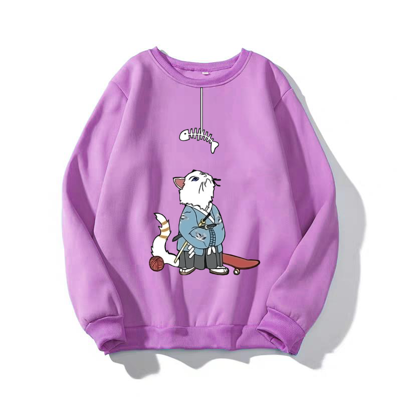 [Hoàn Tiền 15%] ÁO SWEATER NAM NỮ IN THẦN MÈO (NHIỀU MÀU)