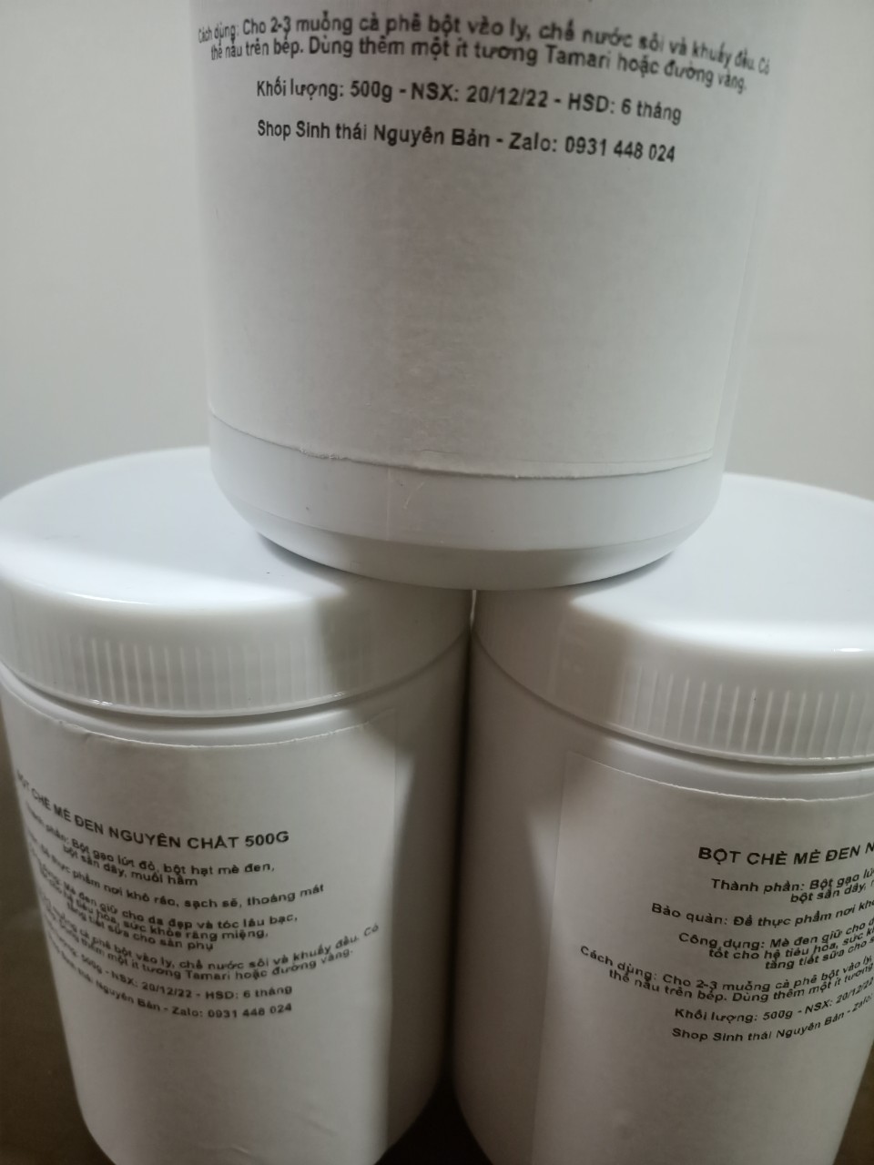 BỘT CHÈ MÈ ĐEN NGUYÊN CHẤT 500G