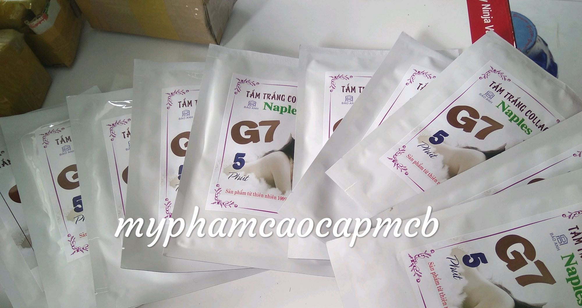kem tắm trắng collagen g7 5 phút trắng