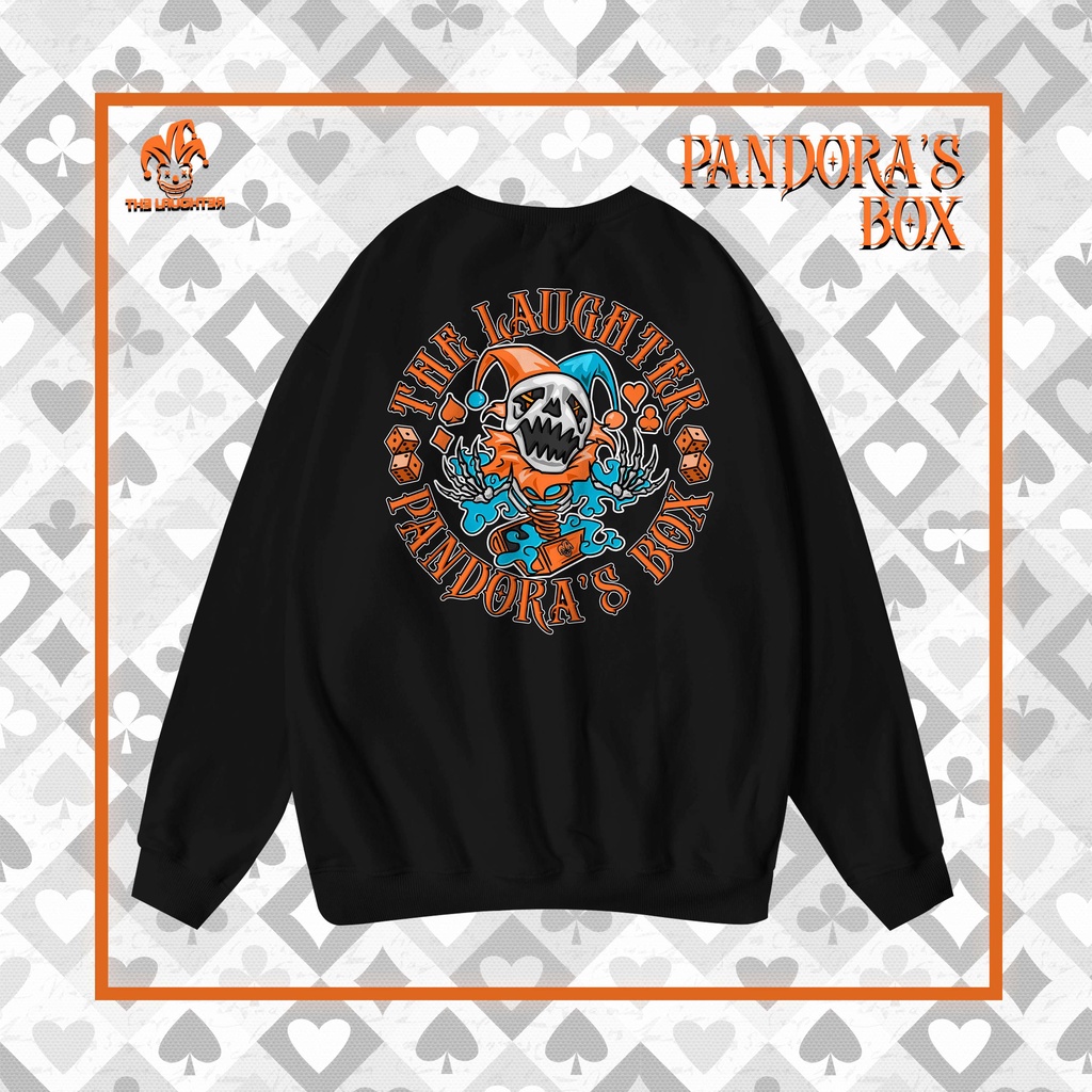 [The Laughter] PANDORA'S BOX Sweater - Áo Dài Tay Nỉ Da Cá