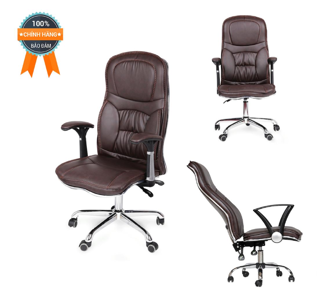 Ghế văn phòng ngả lưng thư giãn MN-HC20305-U (Đen/Nâu) giá rẻ