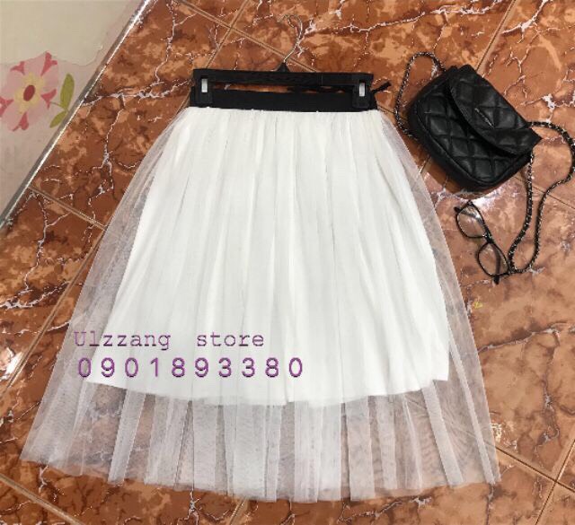 Chân Váy Dài Xếp Ly Basic Phong Cách Hàn Quốc