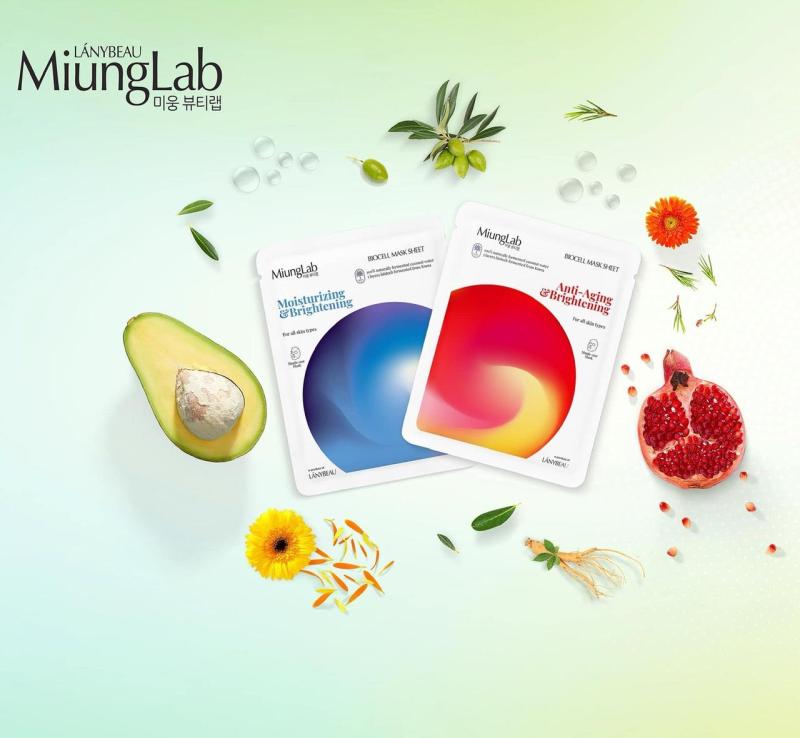 Mặt Nạ Miung Lab Phiên Bản LỰU & BƠ (Combo 7 miếng)