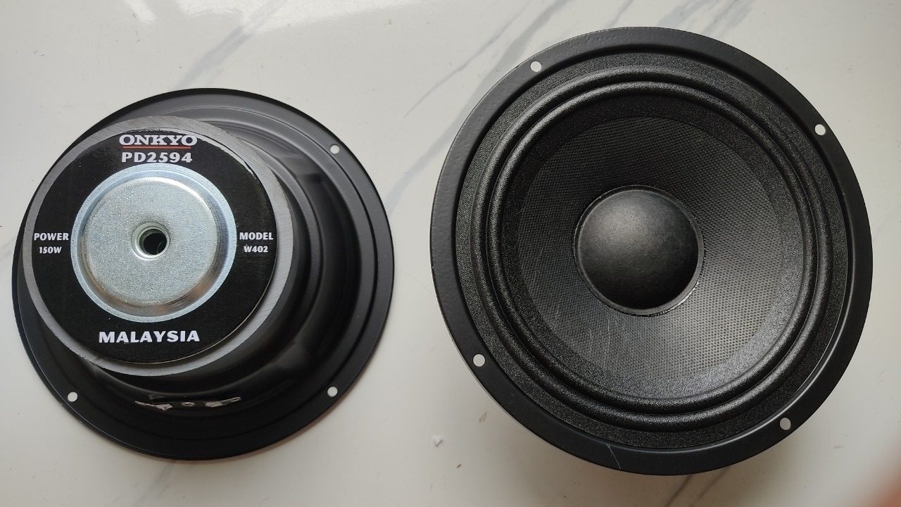 Loa mid trung 16 onkyo từ 100 coil 25 toàn vành 17.5cm gân vải - Loa trung cao cấp - Loa trung kín