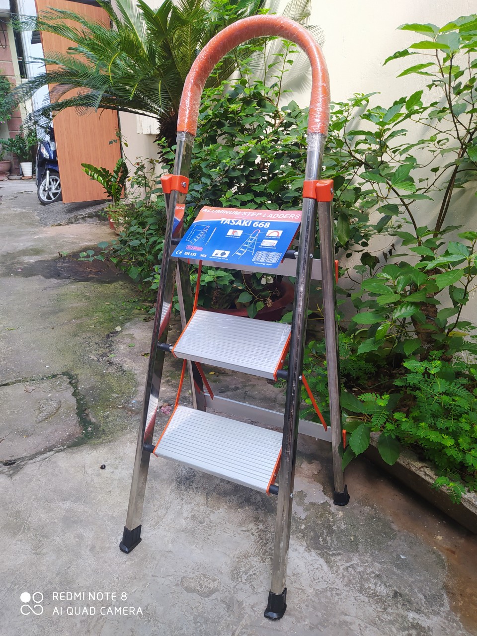 Thang bậc cam/ thang ghế thắp hương 3 bậc