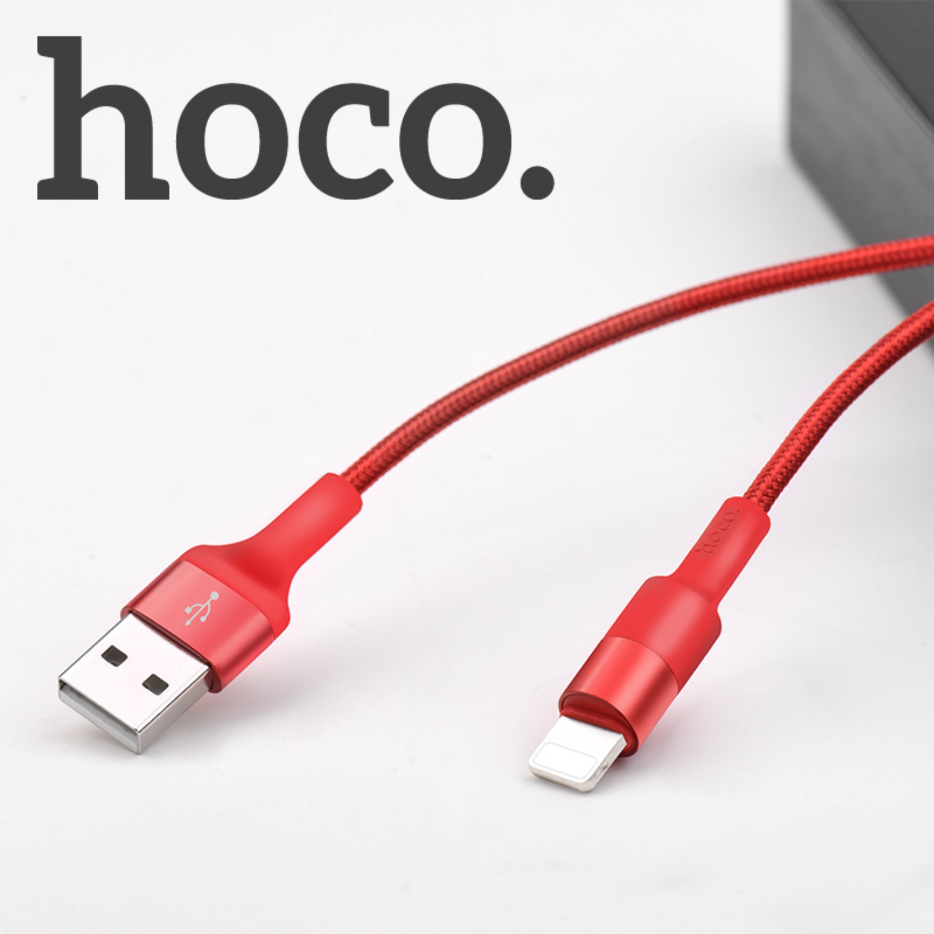 Cáp sạc Lightning Hoco X26,dành cho iPhone XS max, iPhone 11, iPhone 11 Pro Max ( Sạc nhanh 2A MAX, dây sạc bọc dù chống rối )