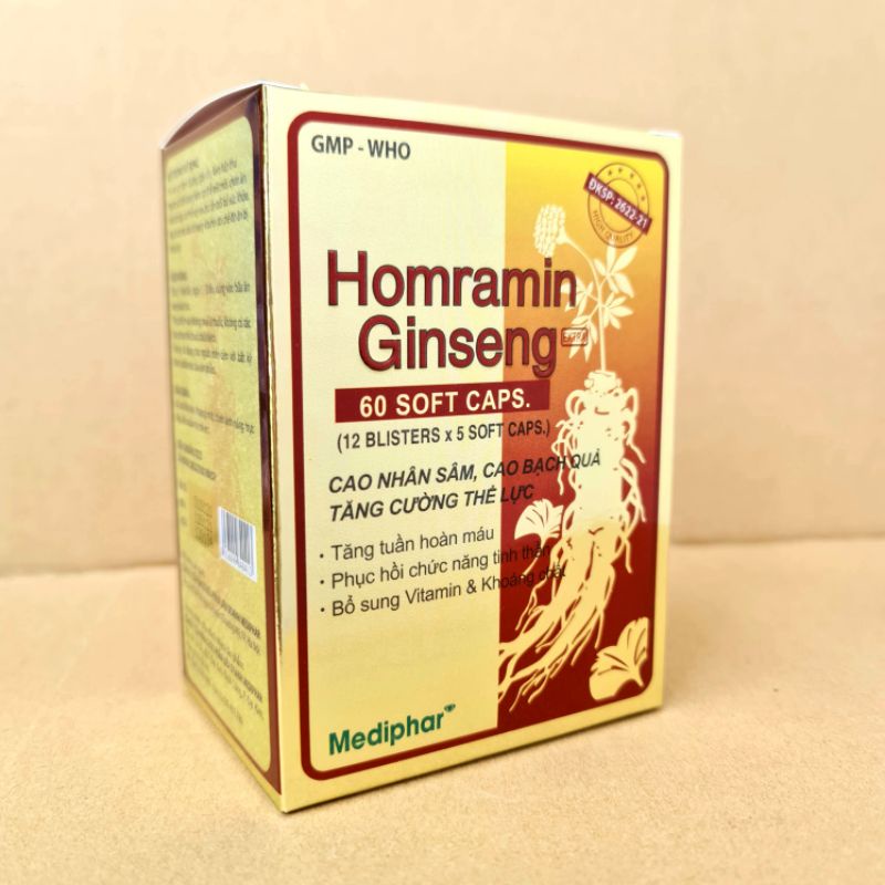 VIÊN UỐNG BỒI BỔ SỨC KHỎE HOMRAMIN GINSENG NHÂM SÂM