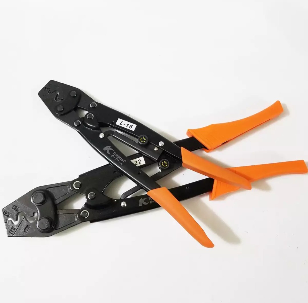 kìm bấm COS L16 thương hiệu Kapusi Kìm bấm cốt chuyên dụng cho dân điện, Kềm bấm dây điện KÌM BẤM ÉP COS TRÒN CỘNG LỰC . KHẢ NĂNG BẤM COS TỪ 1,25 - 16MM2, LÕI DÂY TỐI ĐA 4,5MM.SIÊU KHỎE, SIÊU BỀN.