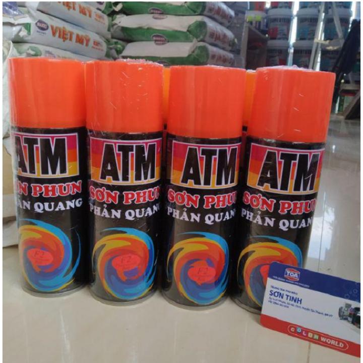 Sơn xịt phản quang ATM mảu đỏ F2