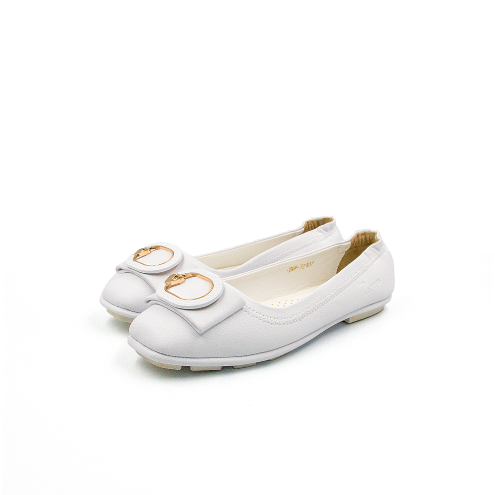 SIÊU SALE 6.6 | Giảm 30% đơn 199k - Giày Búp Bê Phối Khoá Da Micro Siêu Nhẹ Tomoyo TMW32107
