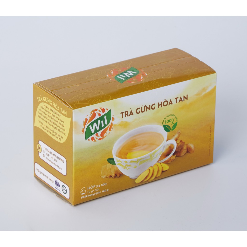 TRÀ GỪNG HÒA TAN WIL - Hộp 272g