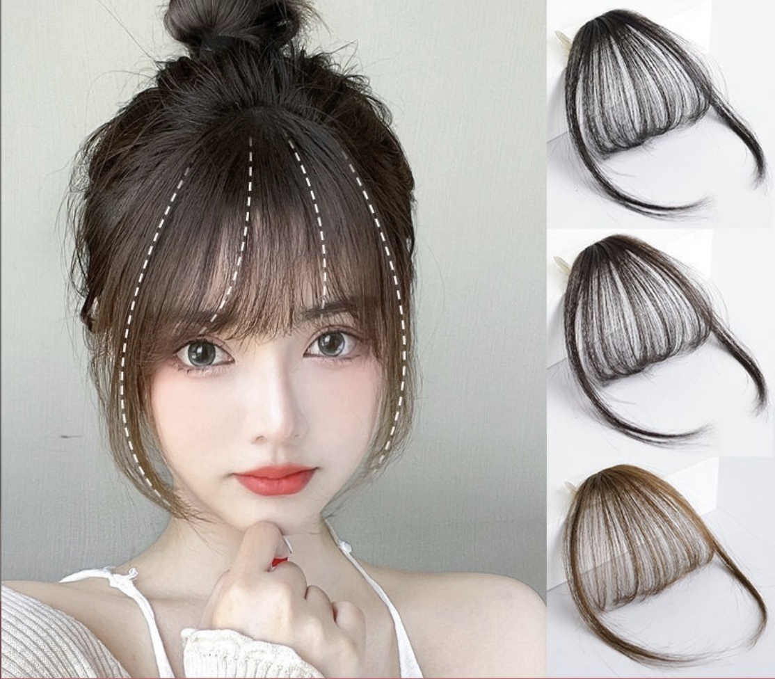 TÓC GIẢ MÁI THƯA XOĂN ĐÁNG YÊU - TÓC MÁI