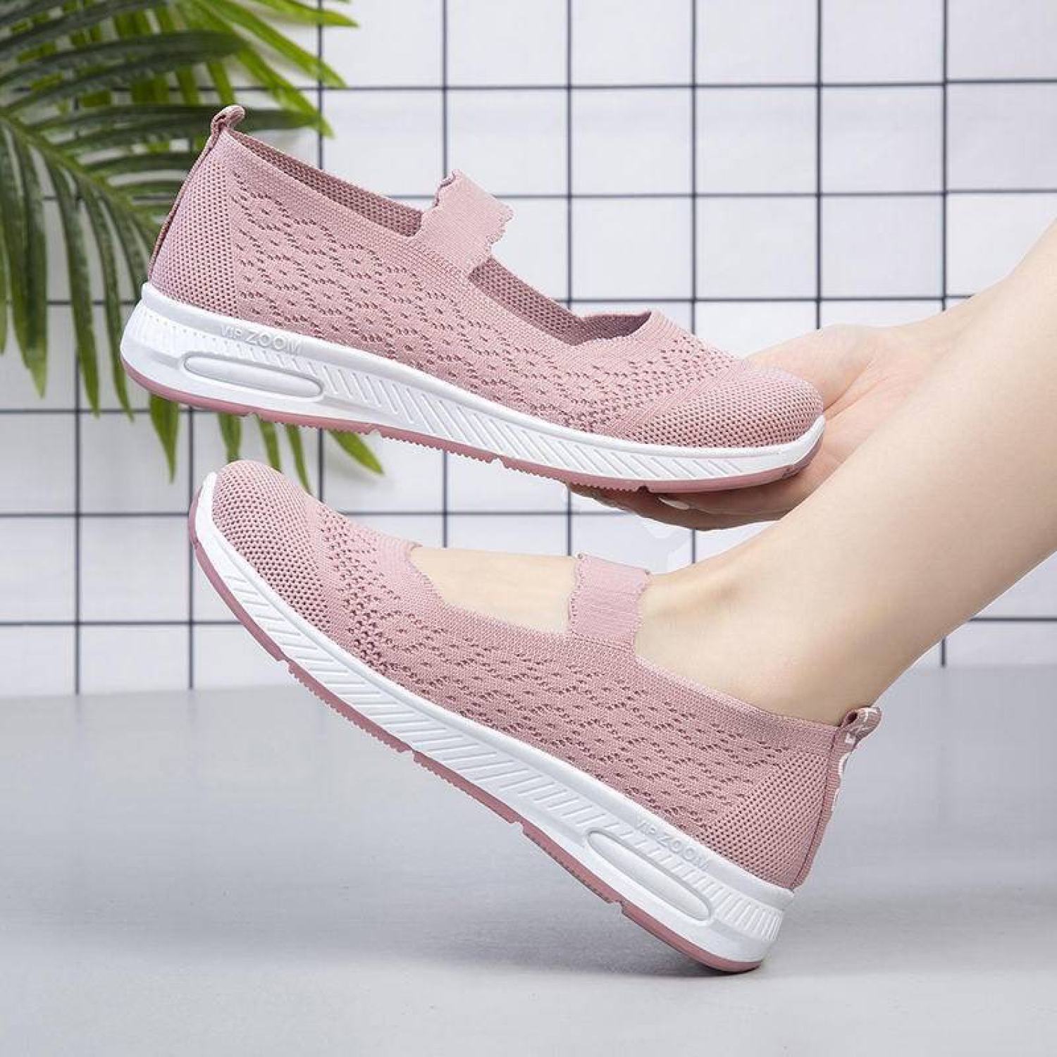 Giày thể thao nữ vải thun êm chân