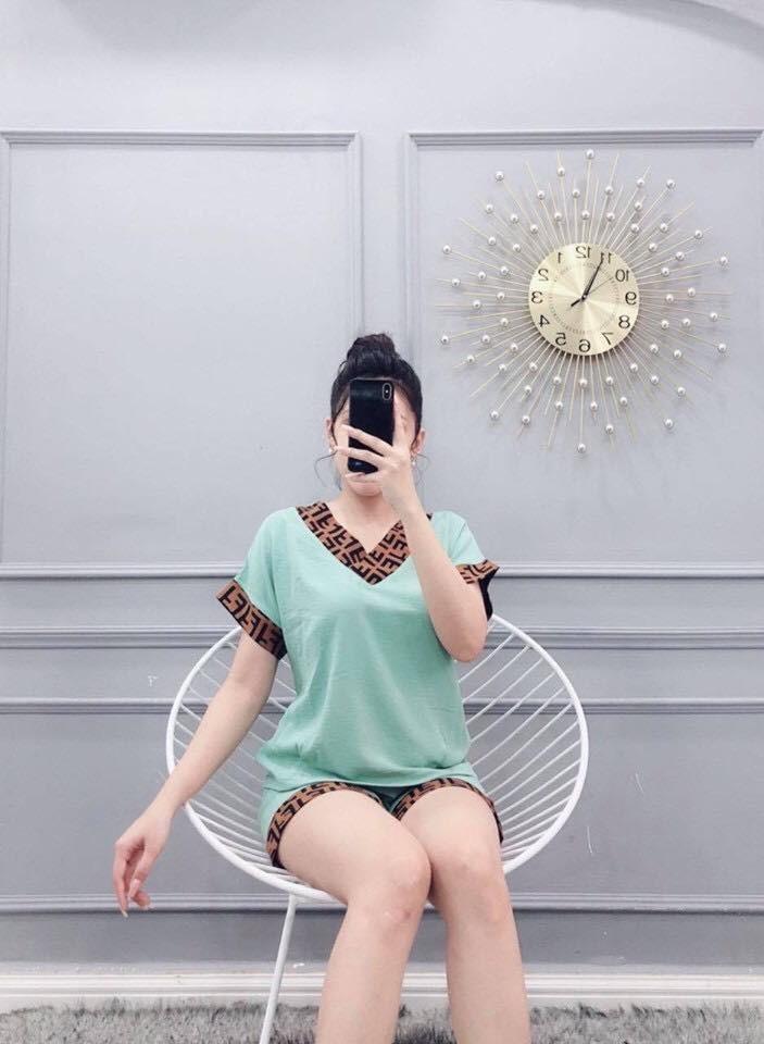 [HCM]SÉT BỘ COTTON ĐÙI PHỐI VIỀN SIÊU DỄ THƯƠNG(CÓ SIZE 3XL:66-75KG)