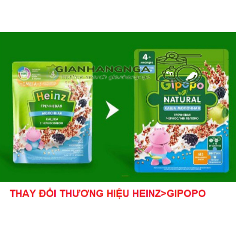 Bột ăn dặm Heinz Nga gói 200gr