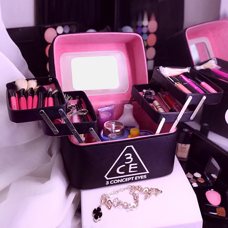 Cốp trang điểm mỹ phẩm hộp đựng đồ trang điểm 3 tầng chuyên nghiệp cao cấp, chất lượng đảm bảo an toàn đến sức khỏe người sử dụng, cam kết hàng đúng mô tả
