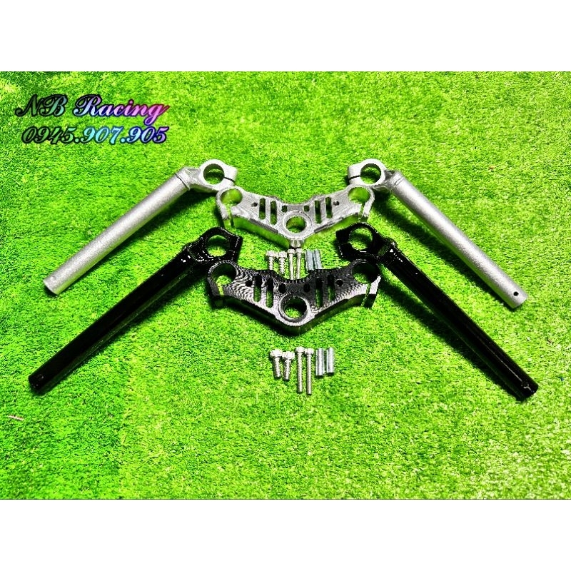 Combo Ghi Đông Nova Chảng 3 CNC Cho Satria Raider Sonic
